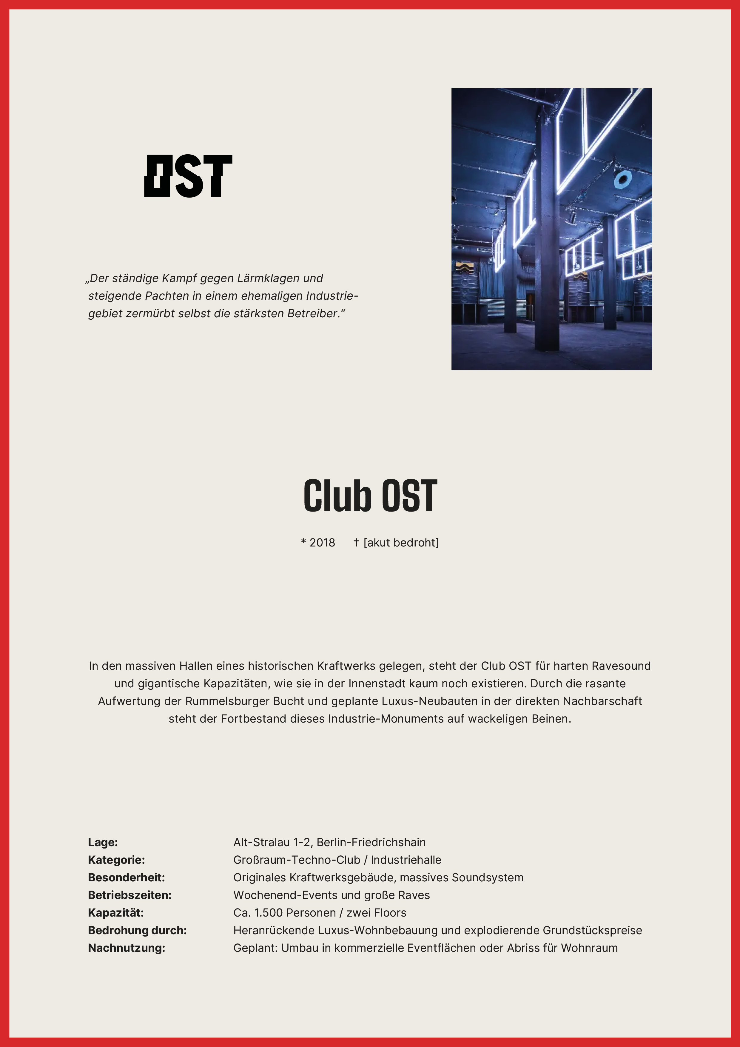 Traueranzeige Club OST