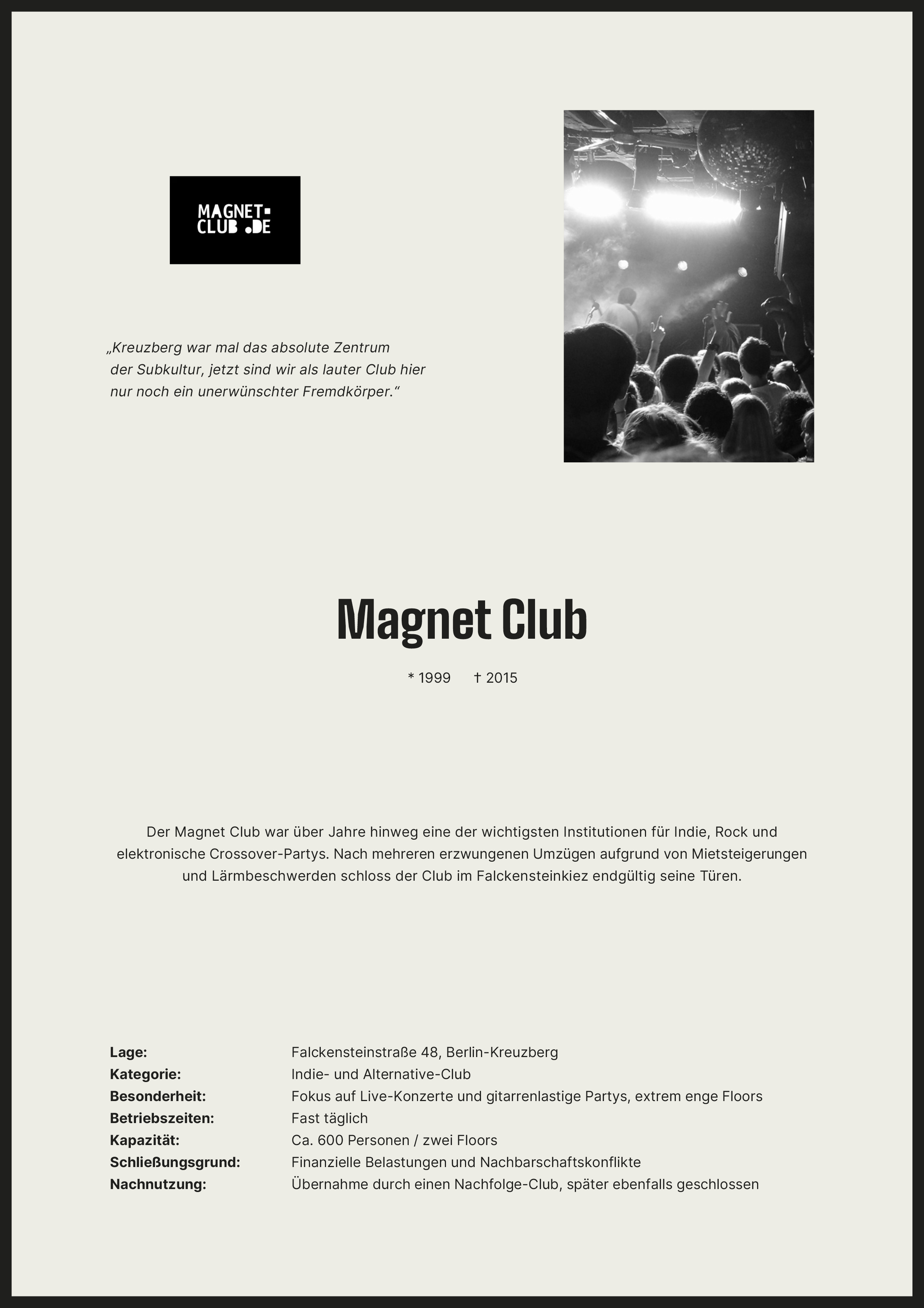 Traueranzeige Magnet Club
