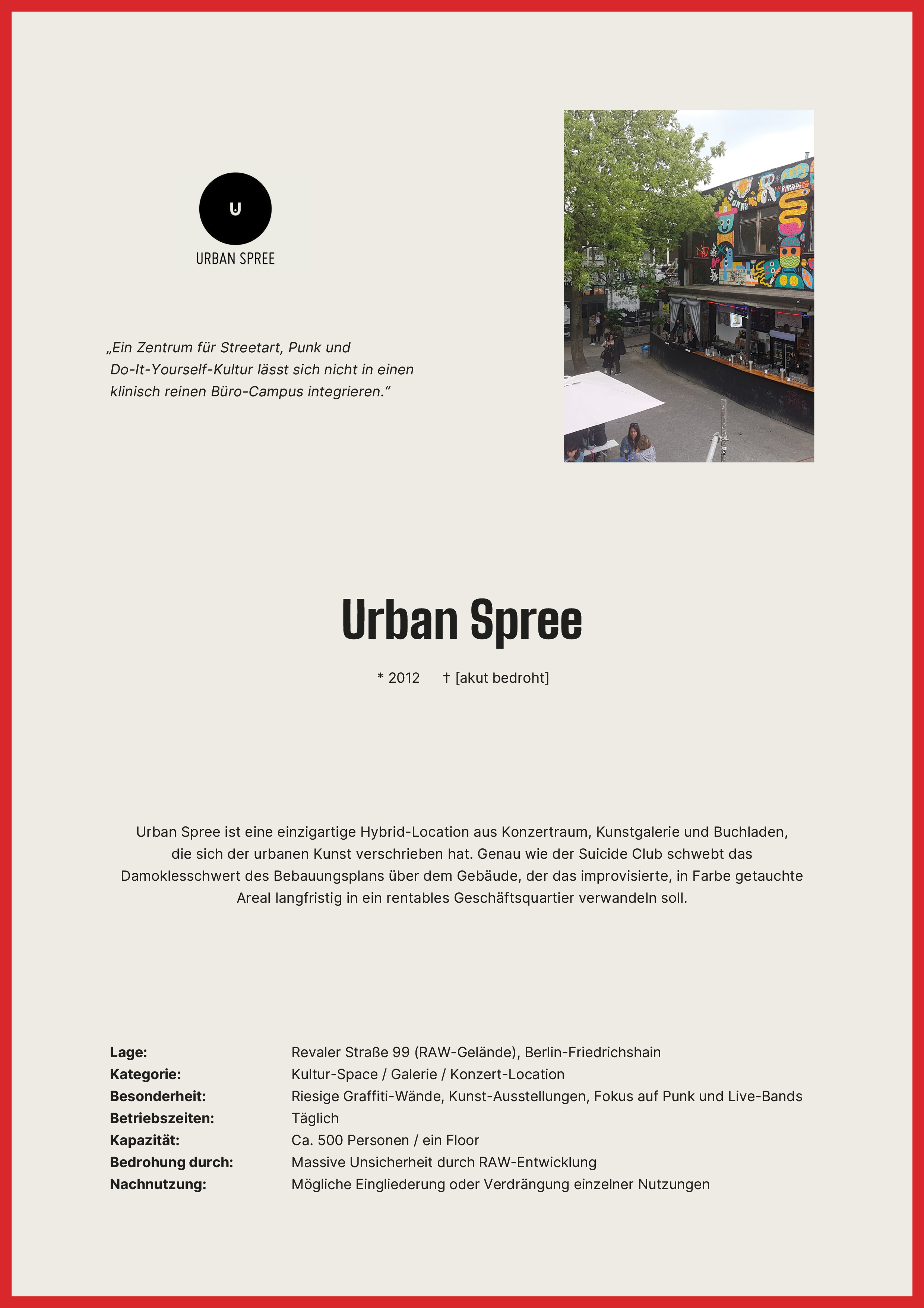 Traueranzeige Urban Spree